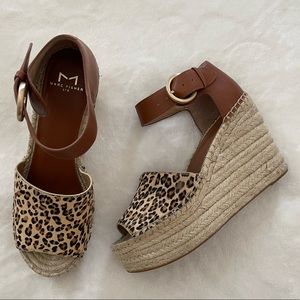 Marc Fisher LTD Espadrille Platform Wedge Size 8